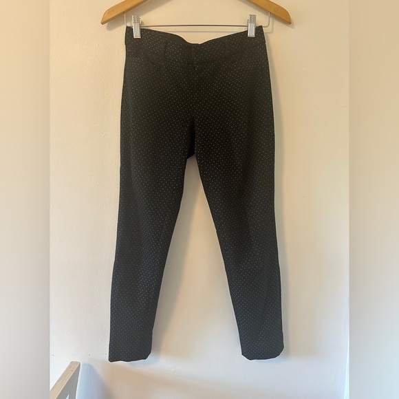 Banana Republic Black Polka Dot Pants Size 00P - Picture 1 of 3